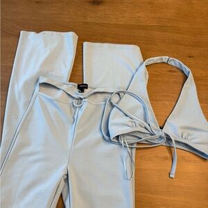 Streetwear Society Light Blue Halter set